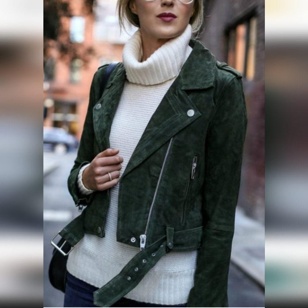 BLANK NYC Suede Leather Jacket